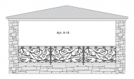 Кованый балкон Арт. 6-18