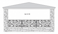 Кованый балкон Арт. 6-18