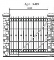 Кованый забор Арт. 3-09 Кованый забор Арт. 3-09