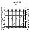 Кованый забор Арт. 3-09