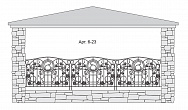 Кованый балкон Арт. 6-23