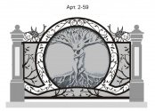 Кованые ворота Арт. 2-59