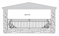 Кованый балкон Арт. 6-10