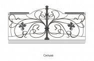 Кованые перила Сильва