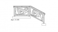 Кованые перила Арт. 5-100