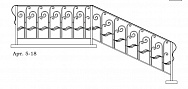 Кованые перила Арт. 5-18