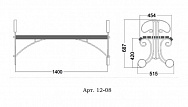 Кованая лавочка Арт. 12-08