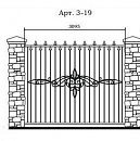 Кованый забор Арт. 3-19