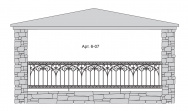 Кованый балкон Арт. 6-07