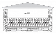 Кованый балкон Арт. 6-26