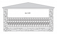 Кованый балкон Арт. 6-26