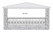 Кованый балкон Арт. 6-02