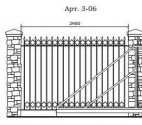 Кованый забор Арт. 3-06 Кованый забор Арт. 3-06