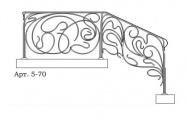 Кованые перила Арт. 5-70 Кованые перила Арт. 5-70