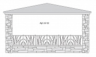 Кованый балкон Арт. 6-12