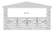 Кованый балкон Арт. 6-19