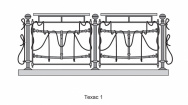 Кованые перила Техас 1