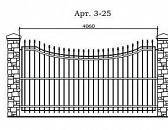 Кованый забор Арт. 3-25