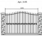 Кованый забор Арт. 3-05