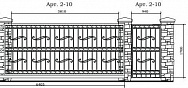 Кованые ворота с завитками Арт. 2-10