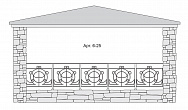 Кованый балкон Арт. 6-25