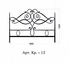 Спинка кровати Арт. Кр.-12