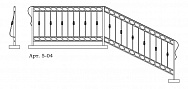 Кованые перила Арт. 5-04