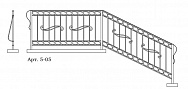 Кованые перила Арт. 5-05