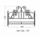 Спинка кровати Арт. Кр.-03