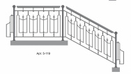 Кованые перила Арт. 5-119