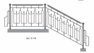 Кованые перила Арт. 5-119
