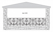 Кованый балкон Арт. 6-30