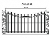 Кованый забор Арт. 3-25 Кованый забор Арт. 3-25