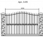 Кованый забор Арт. 3-05 Кованый забор Арт. 3-05