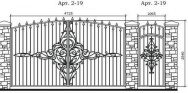 Кованые ворота Арт. 2-19